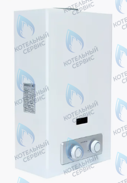 510.01 Газовый водонагреватель проточный GENBERG PIEZO 10л, (белый) 