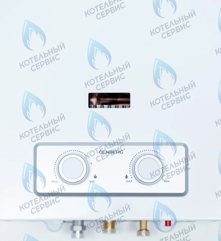 510.01 Газовый водонагреватель проточный GENBERG PIEZO 10л, (белый) 