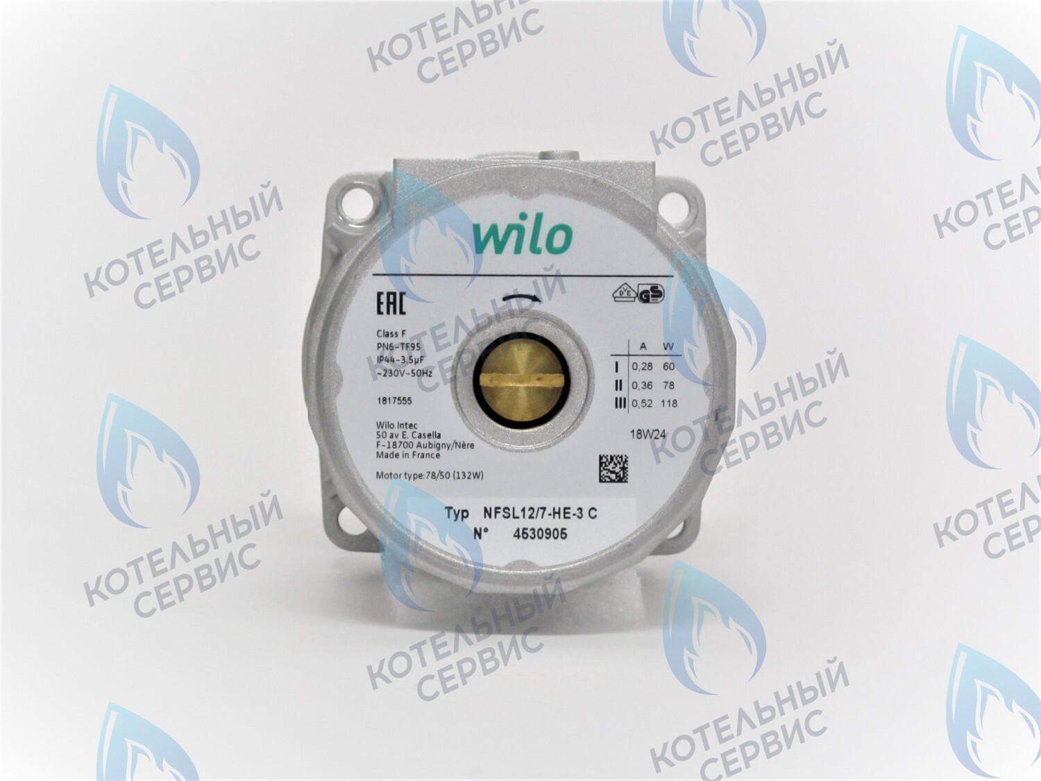 PH-W21CW70-WL118-RS Двигатель насоса (без улитки, без терминала) WILO NFSL 12/7 15/7 118w 