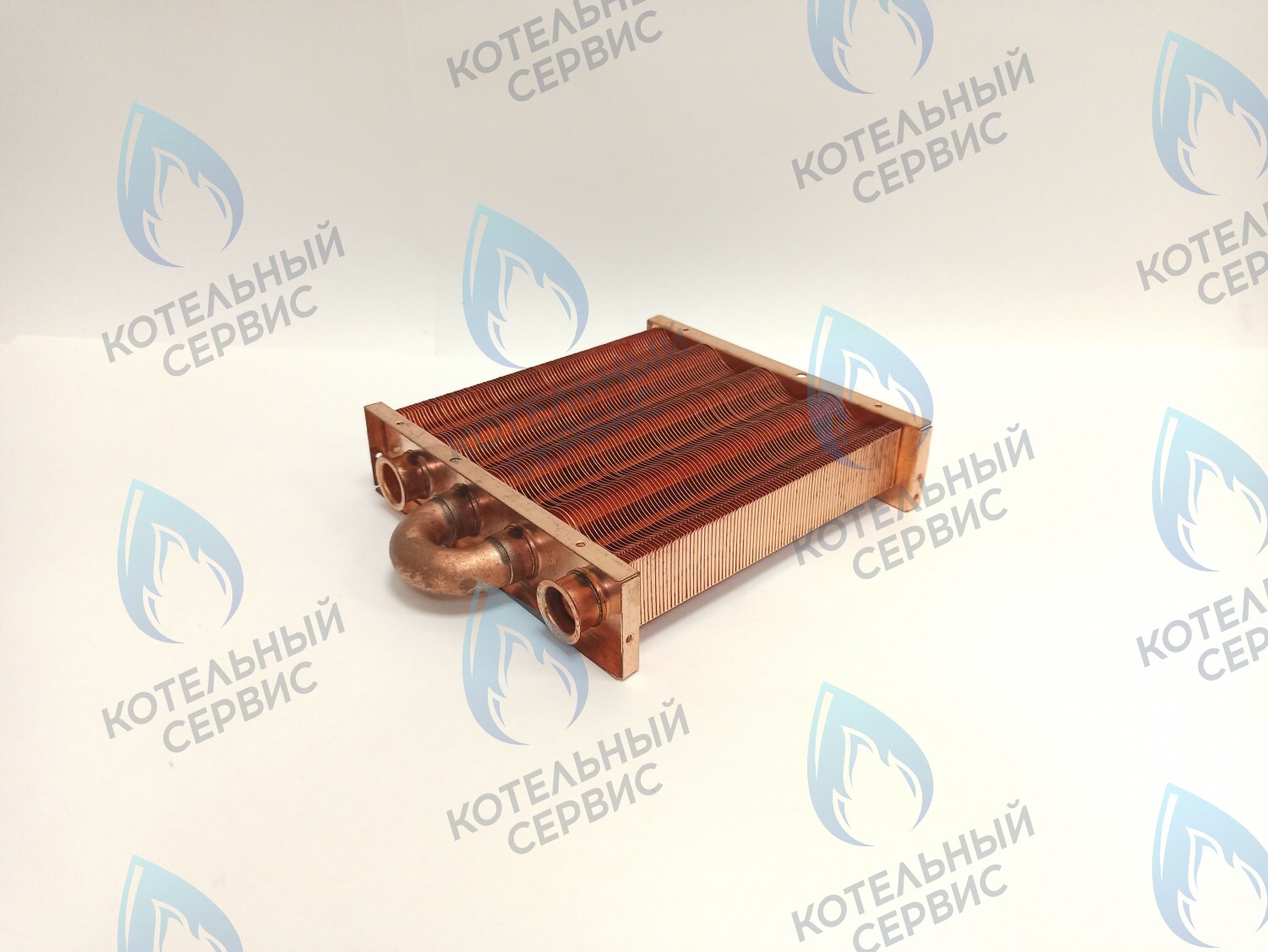 EM021-180-02 Теплообменник отопления без фитингов (180 мм) 85 FIN (130-200 HSG/ICH/MSC)(3318108610, 3318108640) DAEWOO 