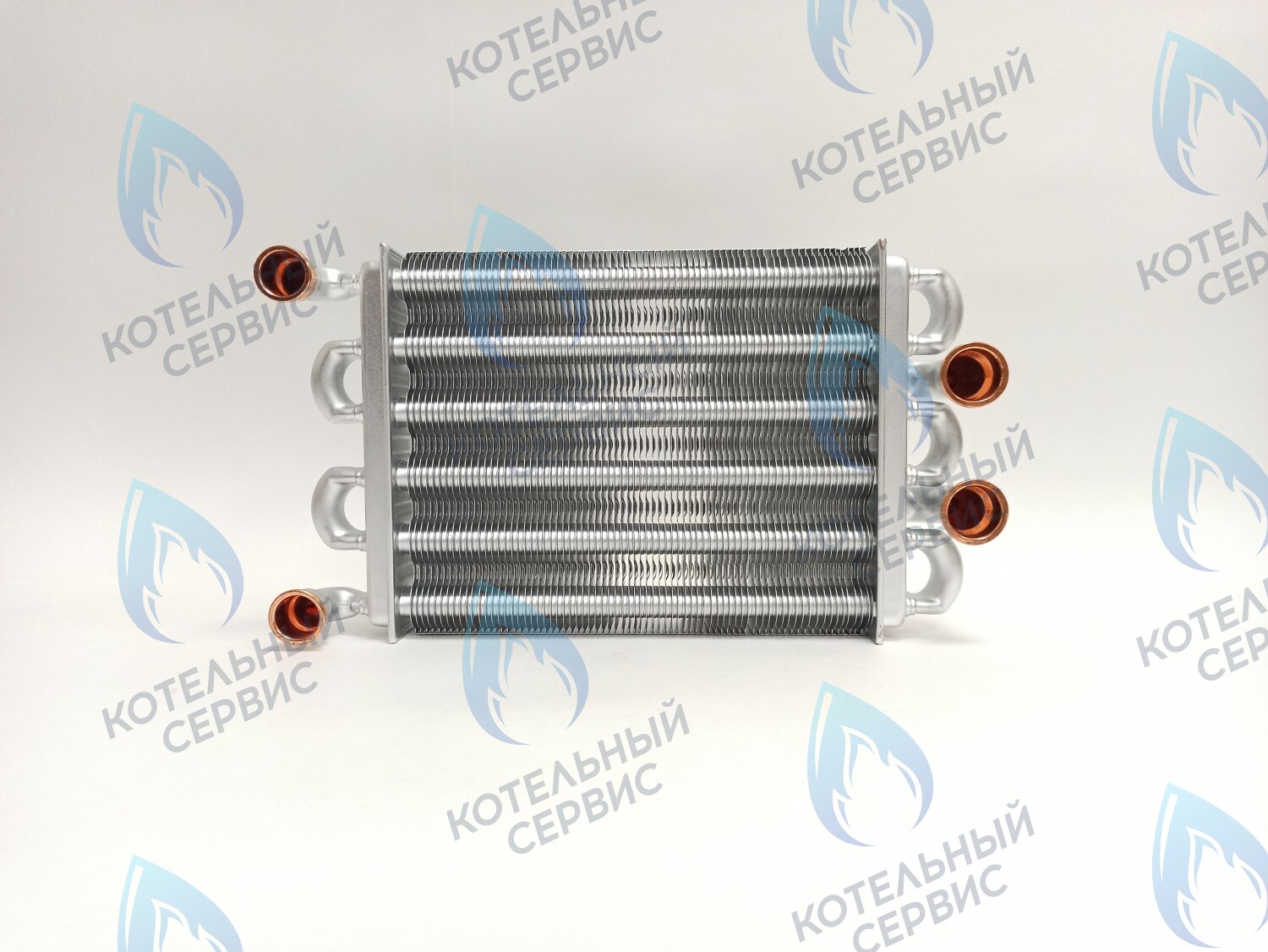 EB001-225 Теплообменник битермический 225мм-220мм (наружный-внутренний) Ariston Egis, As 24 FF версии турбо L=220мм (после 01.03.2008) (65106300) Immergas STAR 24 3E 1.024398,  Mizudo 20-24TB  AB.08.01.0002 