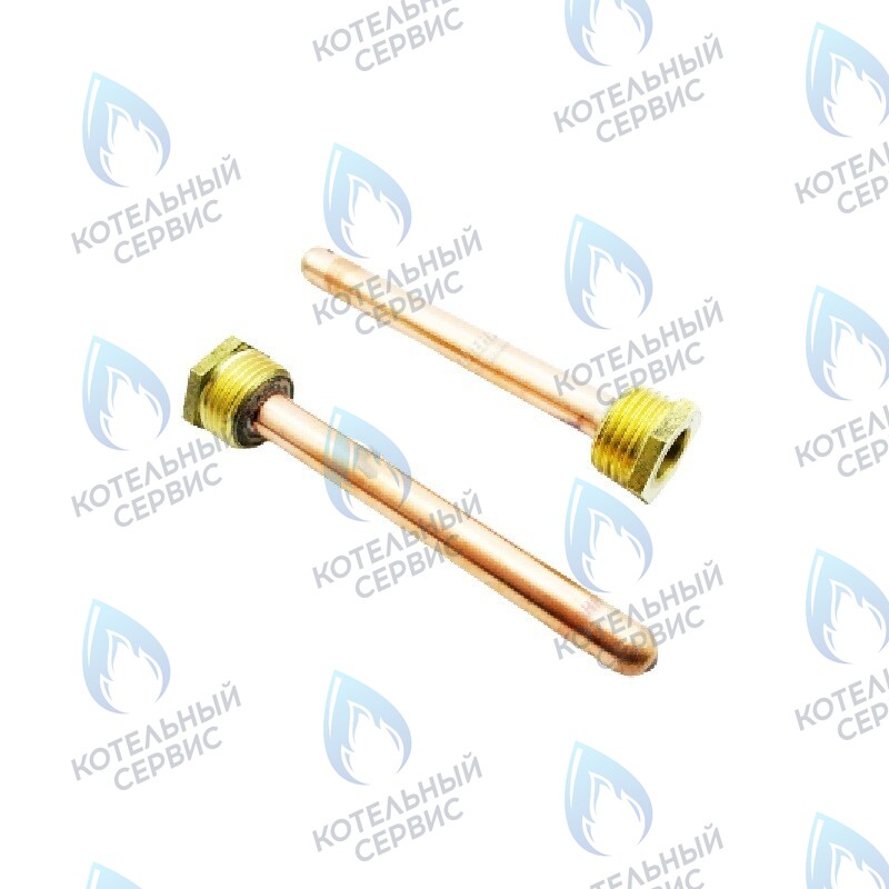 SC005 Стакан-гильза медный котловой малый, наружная резьба 1/2"G 