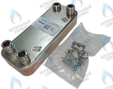 ES190W-000-16F-HR Теплообменник ГВС вторичный 16 пластин VAILLANT TURBO MAX VUW 