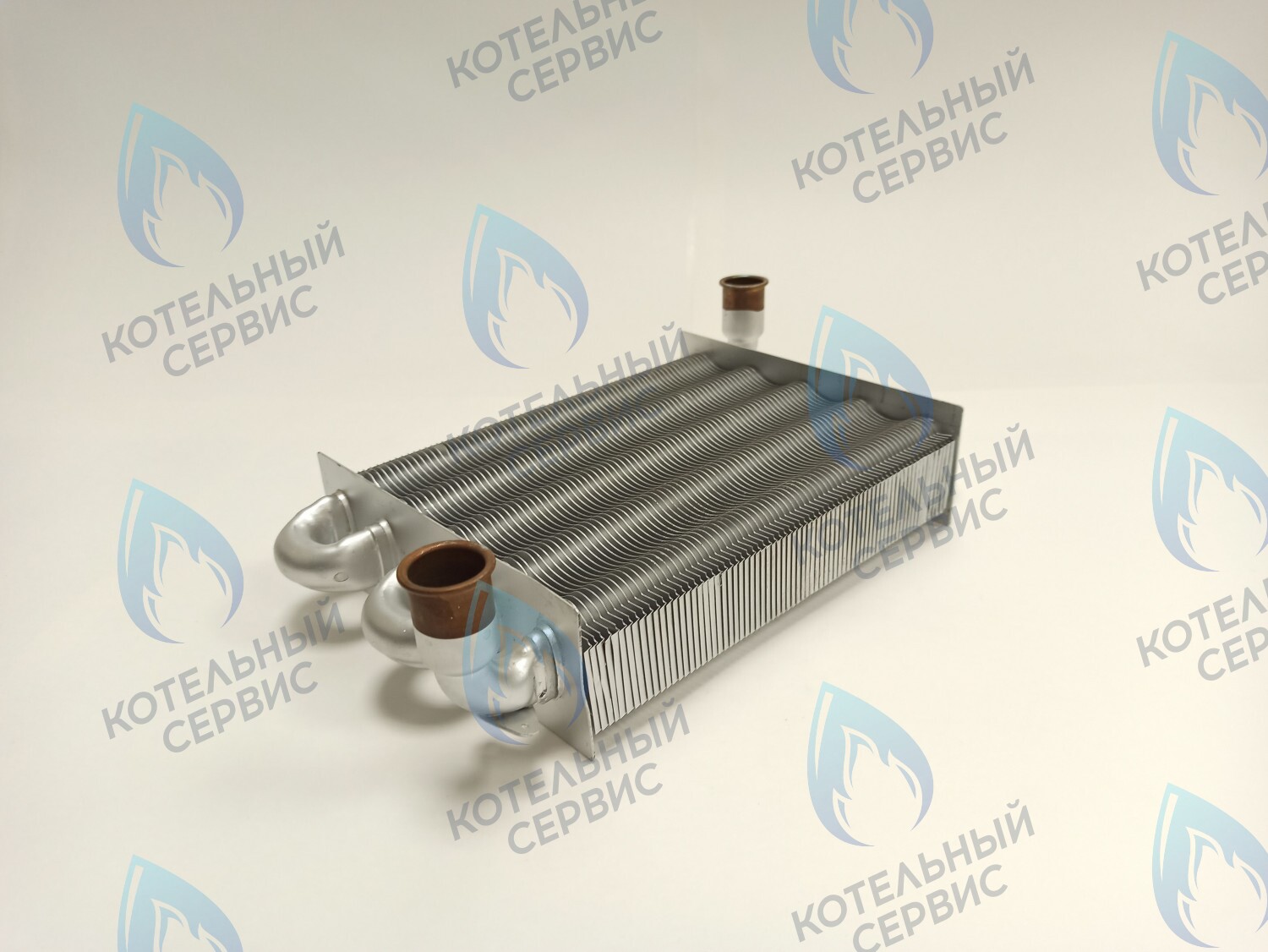 EM044-225F72 Теплообменник первичный 225мм 72 FIN (10кВт/13кВт/16кВт) KoreaStar Bravo K (KS90299039), Alpenhoff Baden (15199039), Ferroli Fortuna Special (NG) (39899039), Royal Thermo MC 11кВт-18кВт (AA07000039) 