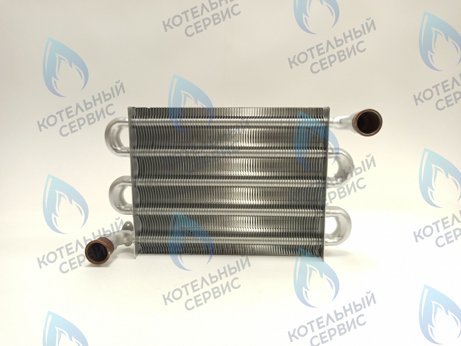 EM044-225F72 Теплообменник первичный 225мм 72 FIN (10кВт/13кВт/16кВт) KoreaStar Bravo K (KS90299039), Alpenhoff Baden (15199039), Ferroli Fortuna Special (NG) (39899039), Royal Thermo MC 11кВт-18кВт (AA07000039) 