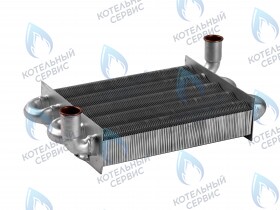 Теплообменник первичный 225мм 88 FIN (20кВт/24кВт) KoreaStar Bravo K (KS90299222), Alpenhoff Baden (15199222), Ferroli Fortuna Special (NG), Royal Thermo MC 24кВт (AA07000032)