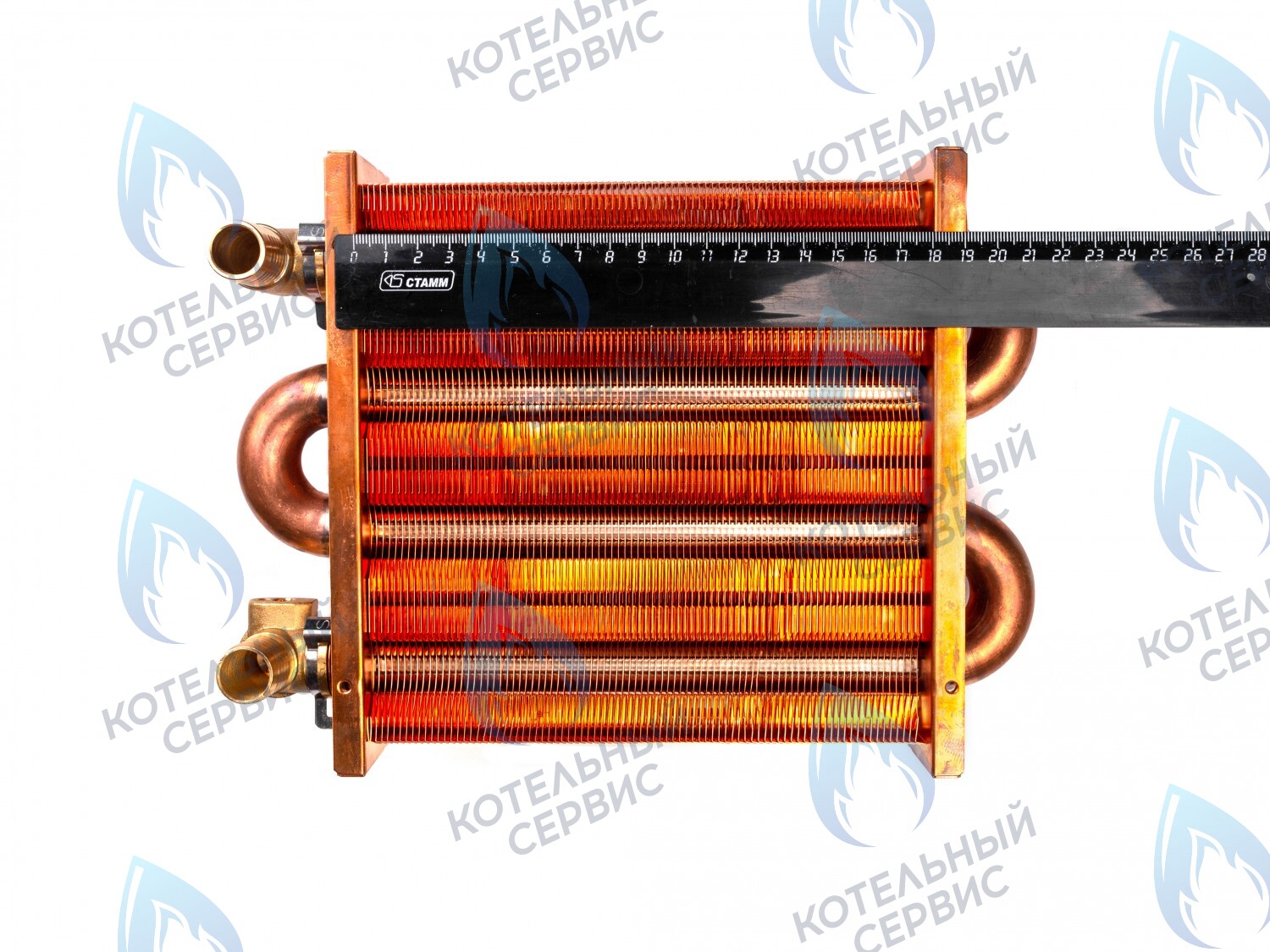 3318108640 Теплообменник первичный (основной) 180мм 85 FIN (130-200 HSG/ICH/MSC) DAEWOO 