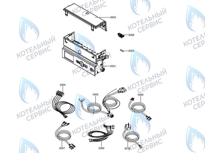 7856853 Контроллер (блок управления арт. 7859849)  VIESSMANN VITOPEND 100-W A1JB, A1HB 