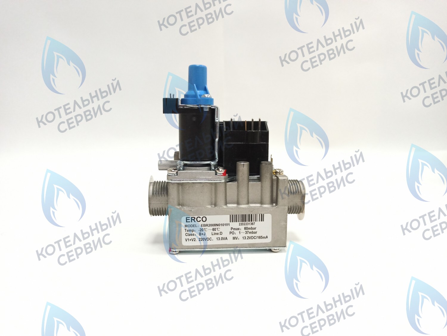 GV013 Клапан газовый ERCO EBR2008N 220VDC (постоянный ток) NevaLux 7211/7218/7224/8224/8624/8230, Alpenhoff Baden (15199008), Ferroli Fortuna Special (NG) (39899008), KoreaStar Bravo K (NG) (KS90299008) 