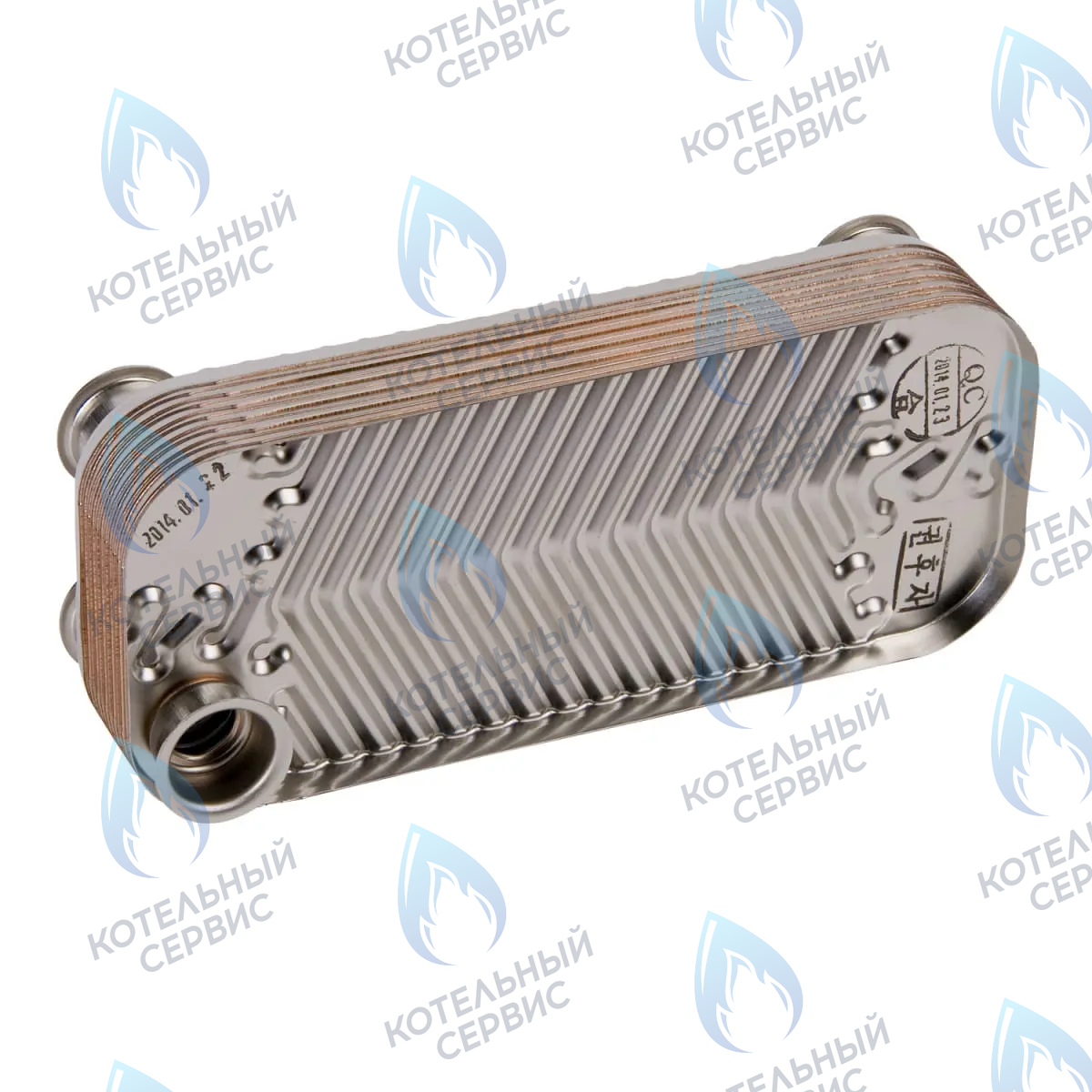 3318106220 Теплообменник ГВС 100-200 (12 FIN) DAEWOO ICH (5 фланцев) 