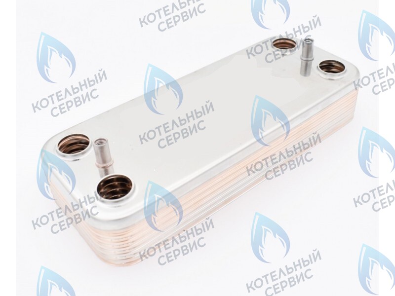 R8036 Теплообменник вторичный 12 пластин для котлов Beretta 