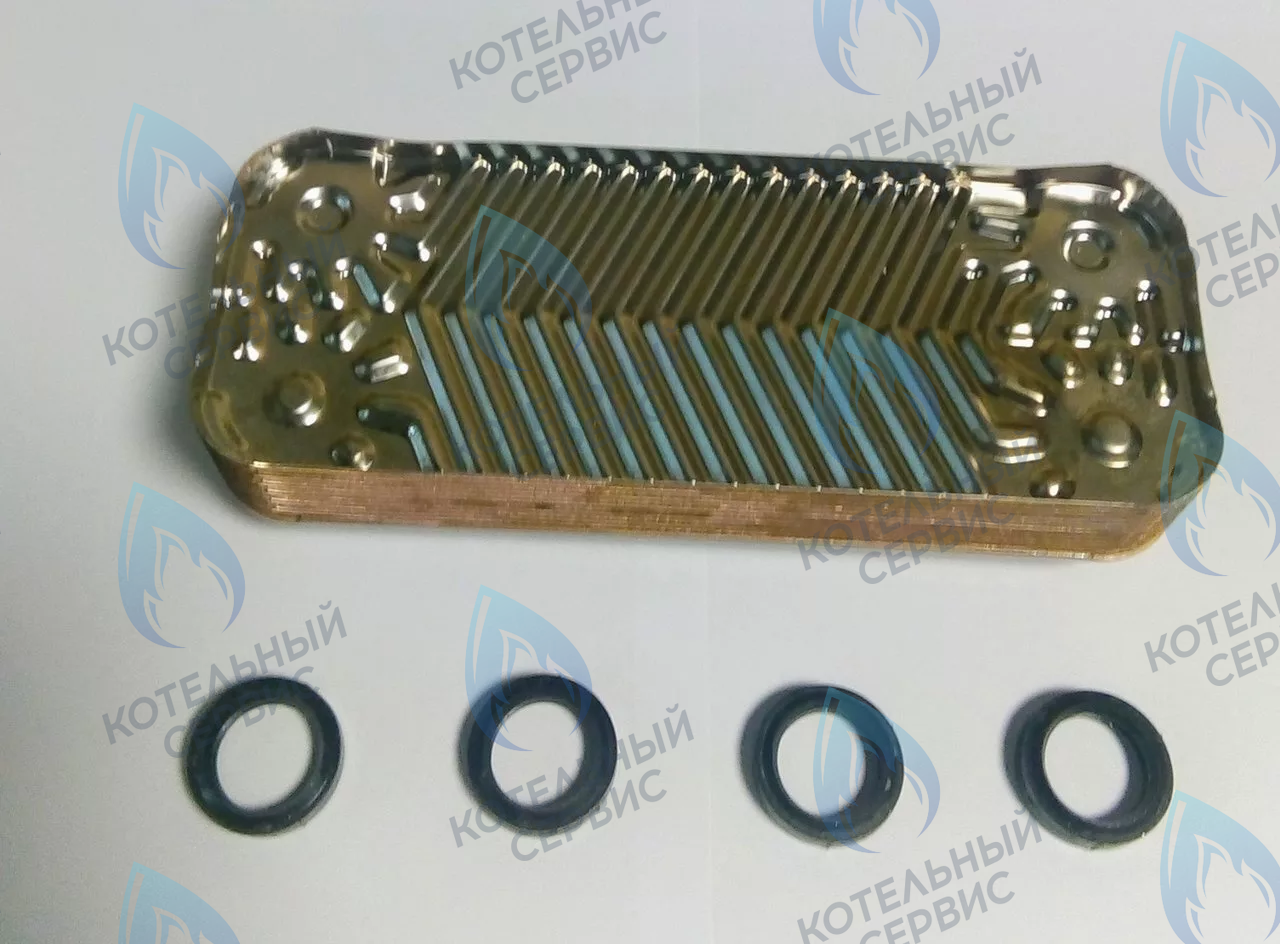 R8036 Теплообменник вторичный 12 пластин для котлов Beretta 