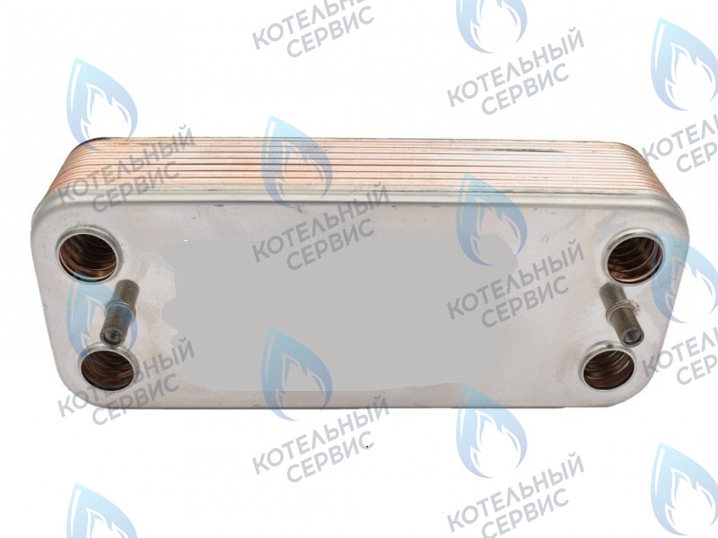 R8037 Теплообменник вторичный 14 пластин для котлов Beretta 