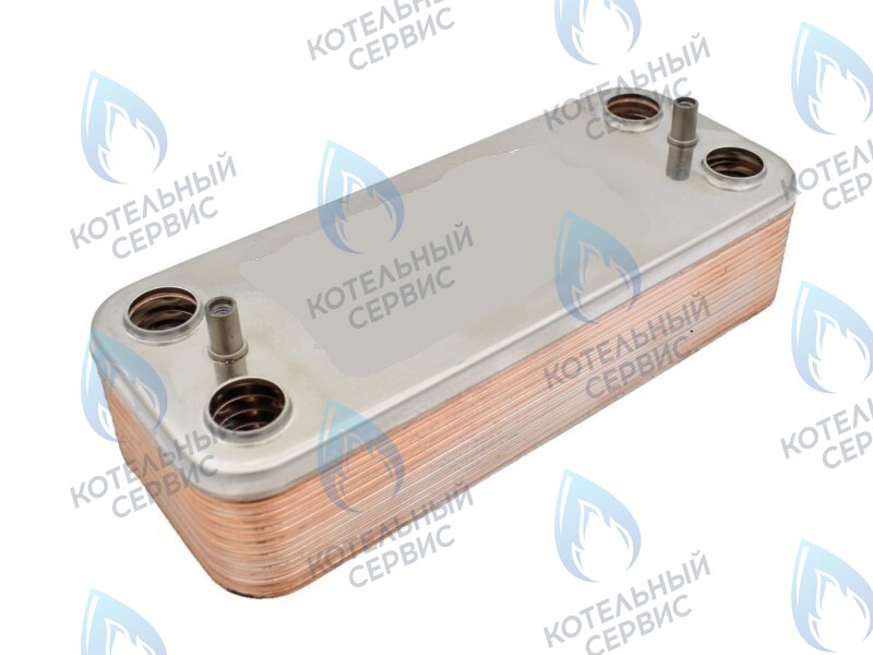 R8037 Теплообменник вторичный 14 пластин для котлов Beretta 