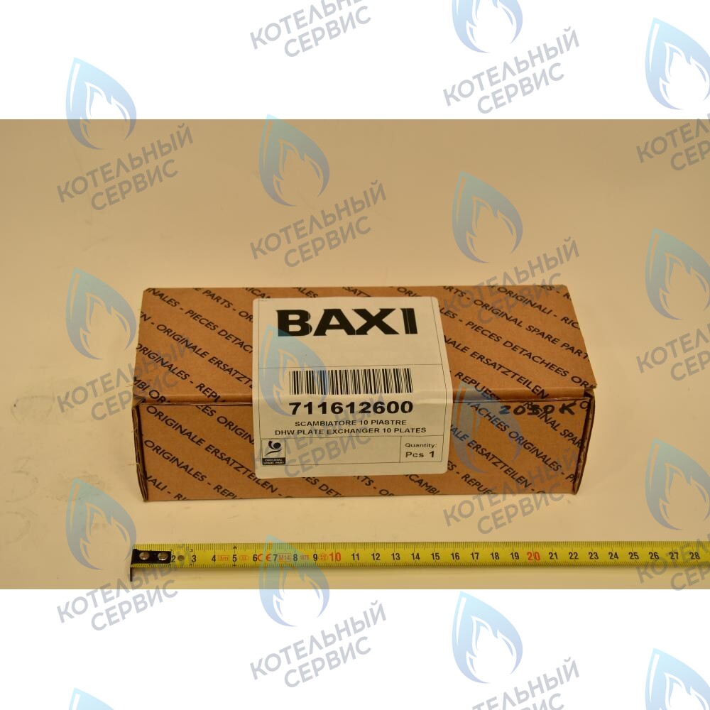 711612600 Теплообменник ГВС 10 пластин  (другой тип) BAXI ECO (3, FOUR) 