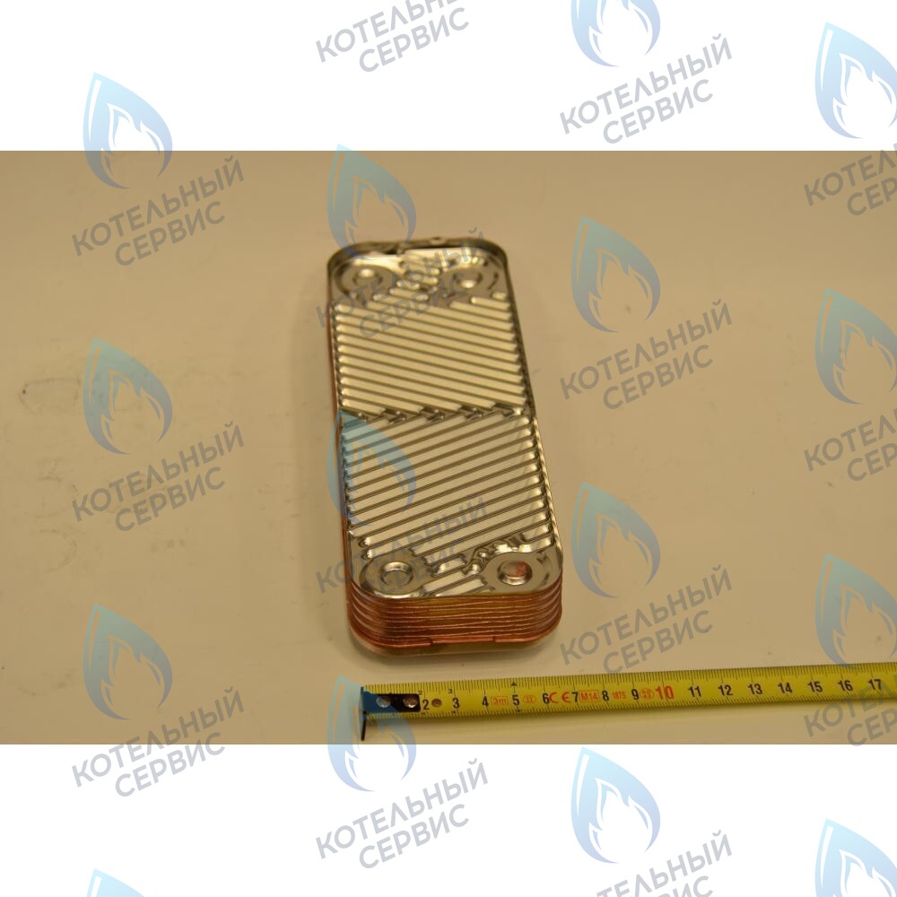 711612600 Теплообменник вторичный ГВС (другой тип) BAXI ECO (3, FOUR) 10 пластин 