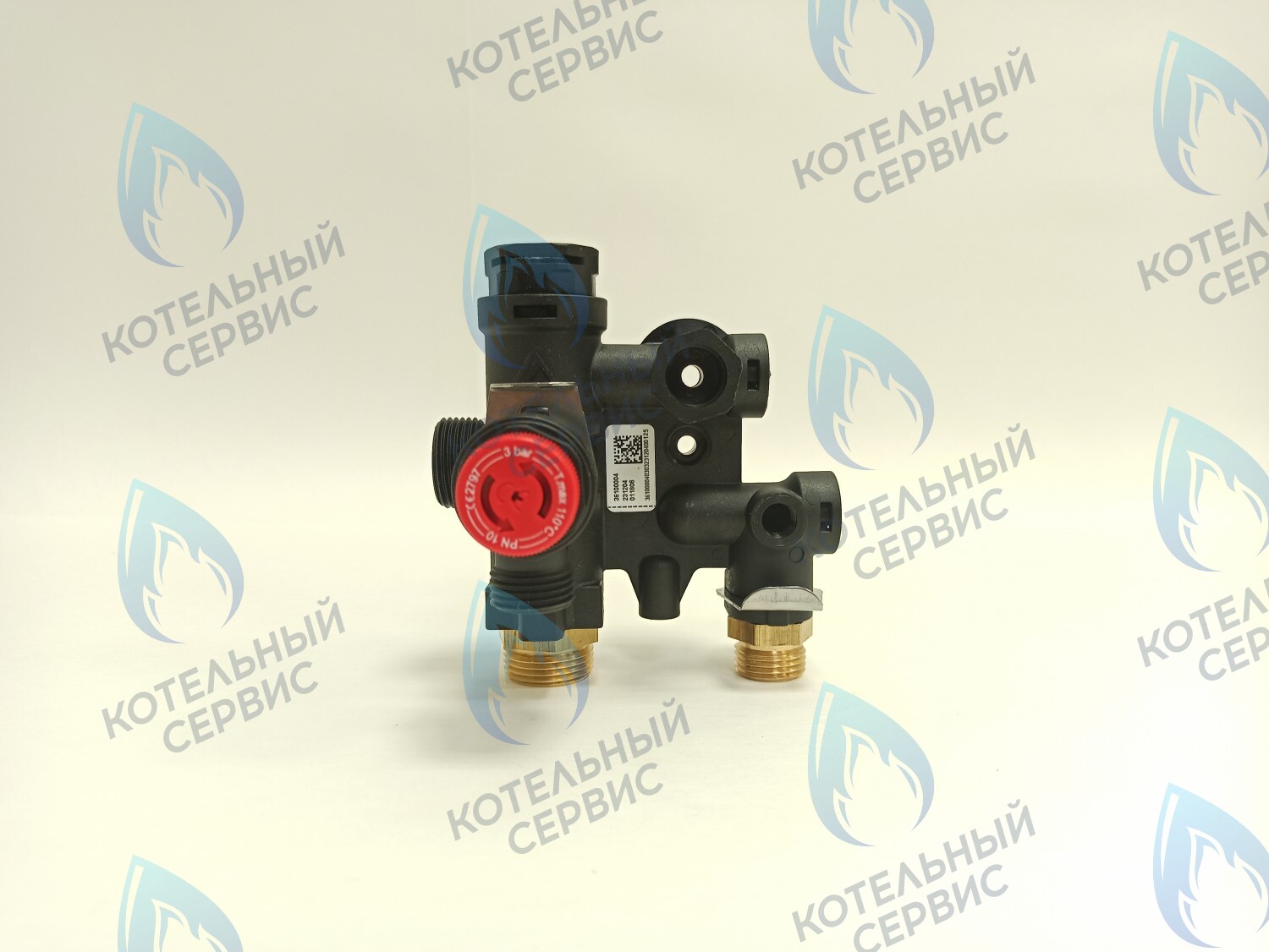 NUM00007 Гидроблок (левый) с картриджем трехходового крана (пластиковый) LIGHT 12кВт-24кВт, VARME 12кВт-18кВт (HH005B) FEDERICA BUGATTI 