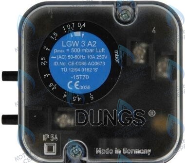107409 Датчик-реле давления воздуха Dungs LGW 3 A2 Ag-M-V9 st-se (272337) 
