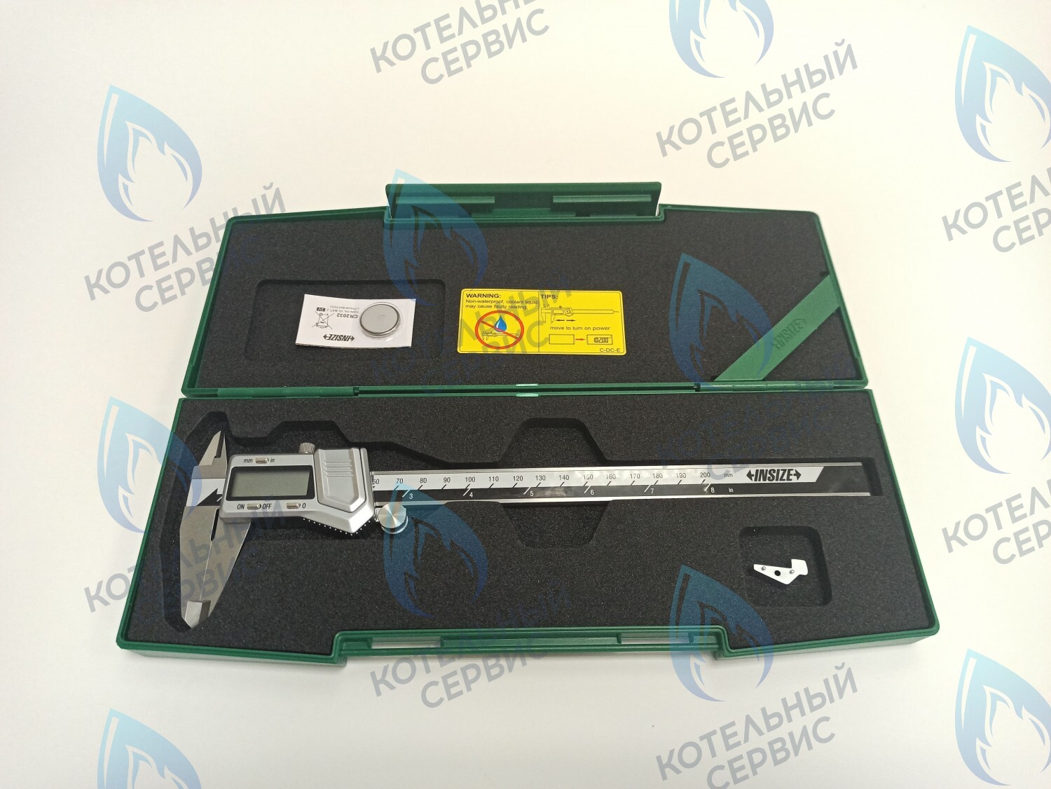 ZK004-200 Штангенциркуль металлический INSIZE 0-200мм с ЖК дисплеем 