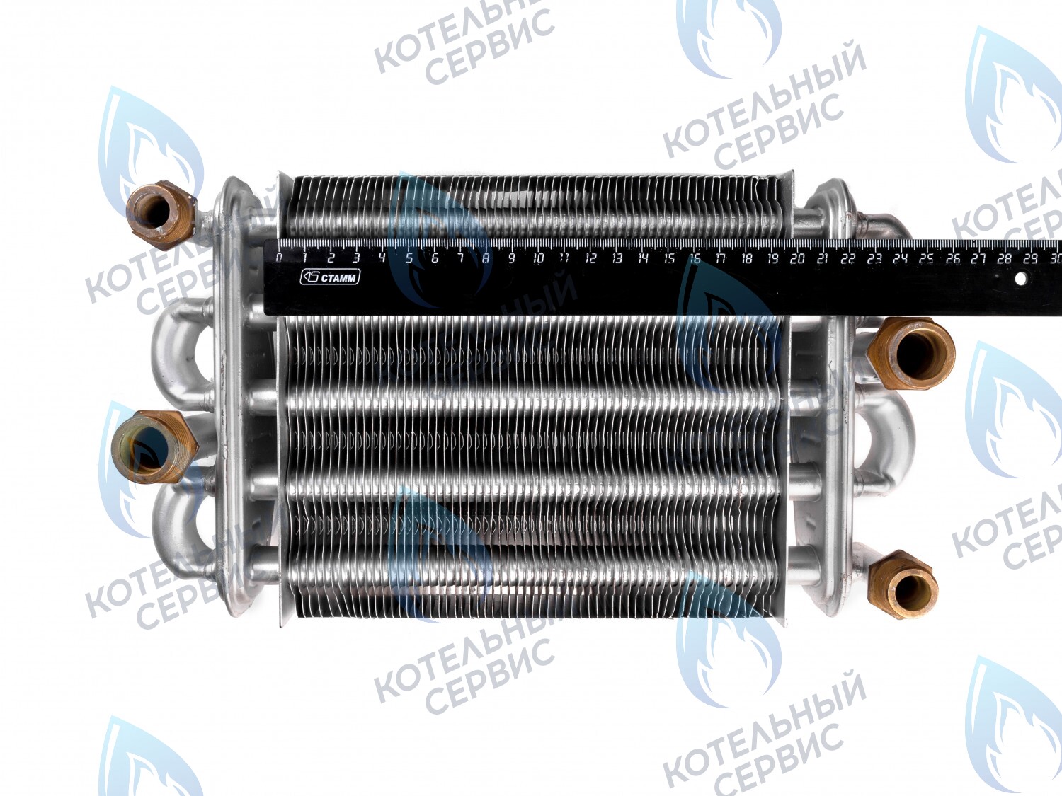 P0000005994 Теплообменник битермический BM 200мм 18кВт/20кВт OASIS 
