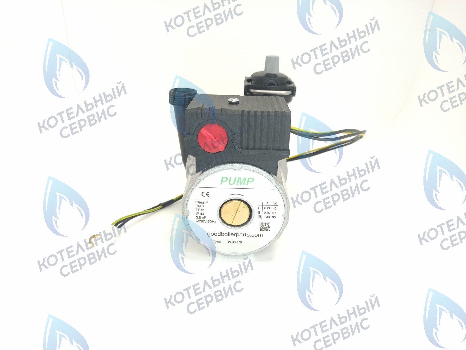 PM002AW50-GW95-N-Комп Циркуляционный насос в сборе PUMP WS15/5 с проводом вариант замены насоса Navien Deluxe, Ace, Atmo, 30000469A, 30000469B. 