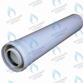 Участок коаксиальный (удлинение) 0,5м, Ø60/100мм  VIVAT