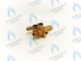 Клапан трехходовой (новый, шток 81,5мм) GAZECO 18 C2/T2, 24 C2/T2 Исполнение 2 (123) (после 07.14 г. до 05.16 г)
