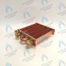 EM021-180-02-Фитинг-Комп Теплообменник отопления с фитингами (180 мм) 85 FIN (130-200 HSG/ICH/MSC)(3318108610, 3318108640) DAEWOO 