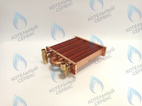 Теплообменник первичный основной (с фитингами) 180мм 85 FIN (130-200 HSG/ICH/MSC) (3318108610, 3318108640) DAEWOO