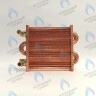 EM021-180-02-Фитинг-Комп Теплообменник отопления с фитингами (180 мм) 85 FIN (130-200 HSG/ICH/MSC)(3318108610, 3318108640) DAEWOO 
