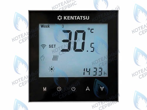 KCB-01GC Комнатный термостат сенсорный WI-FI KENTATSU (чёрный) 