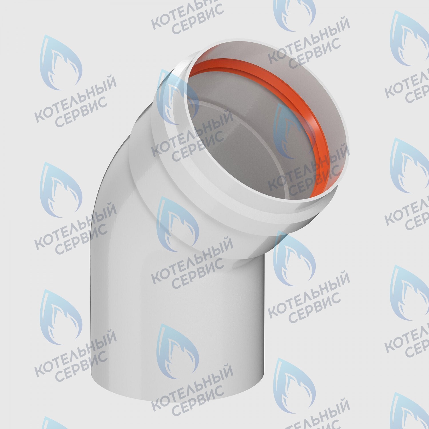W80-45 Отвод D80 угол 45° M/F (мама/папа) 