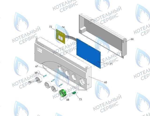 24701 Задняя часть корпуса автоматики THERMONA 