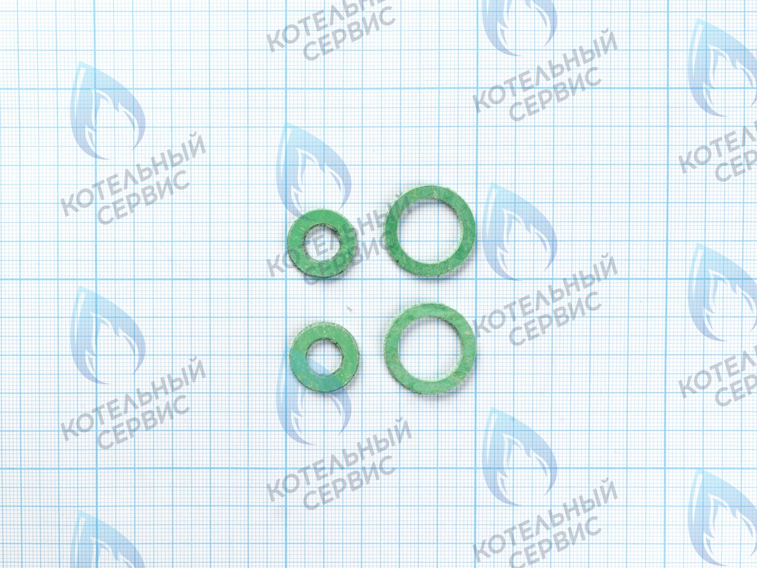 ZP001P-Комп Комплект паронитовых прокладок для битермического теплообменника (4 шт) 