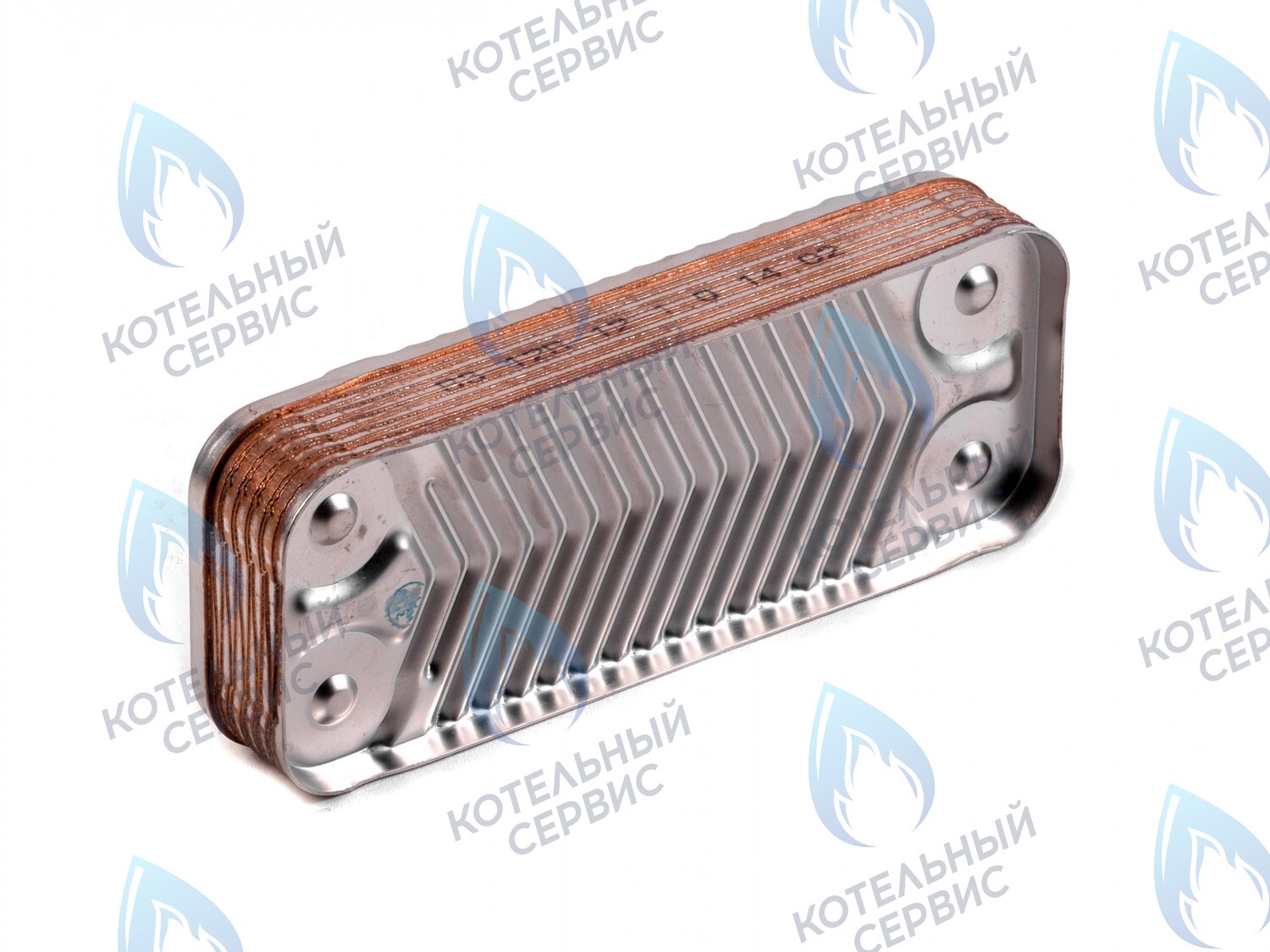 02-4016 Теплообменник вторичный (ГВС) GAZECO 24 C2/T2 (с 05.2016 г.) 