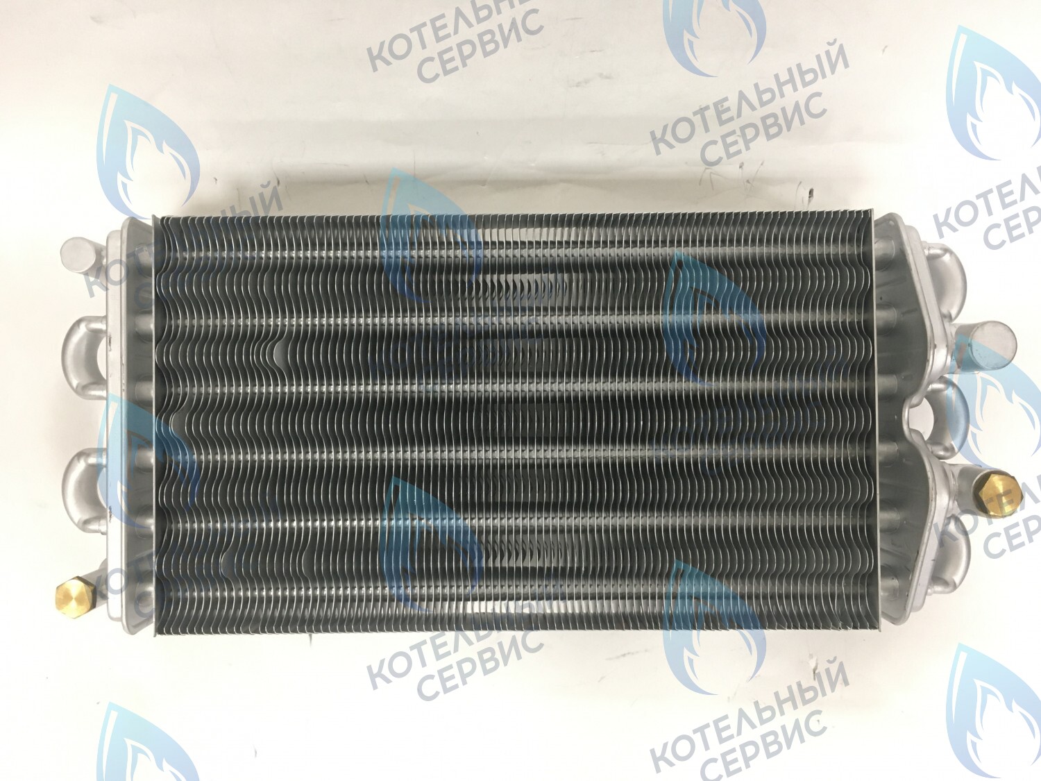 02-2003-01 Теплообменник битермический 30кВт 310мм (до 2007 года, компл-ть 05-2029-01 - 2шт.) GAZLUX 