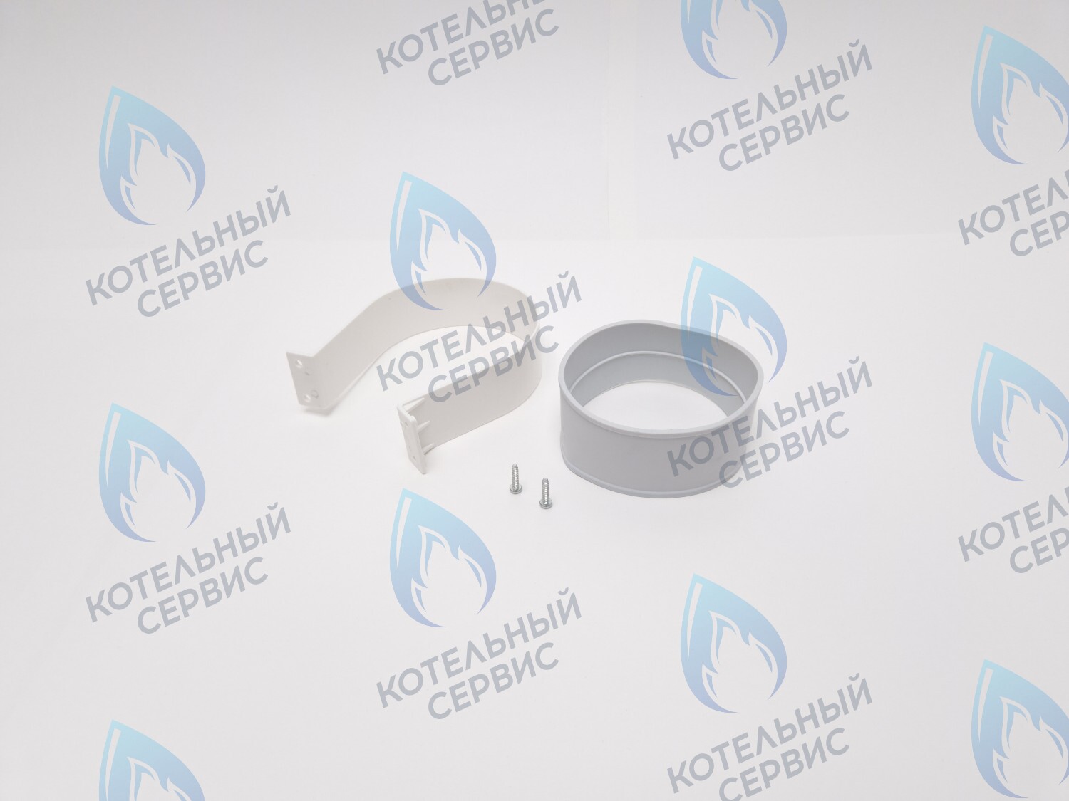 A01.015.000207 Хомут пластиковый для коаксиального дымохода Ø100мм 