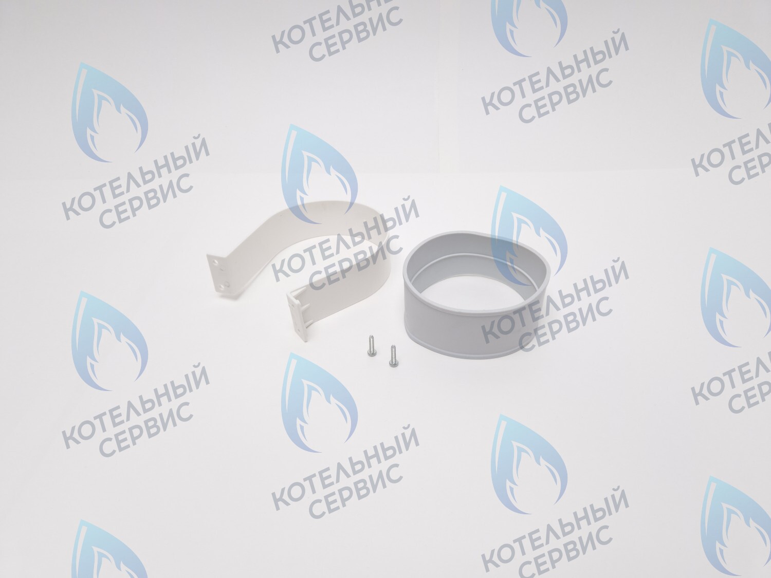 A01.015.000207 Хомут пластиковый для коаксиального дымохода Ø100мм 