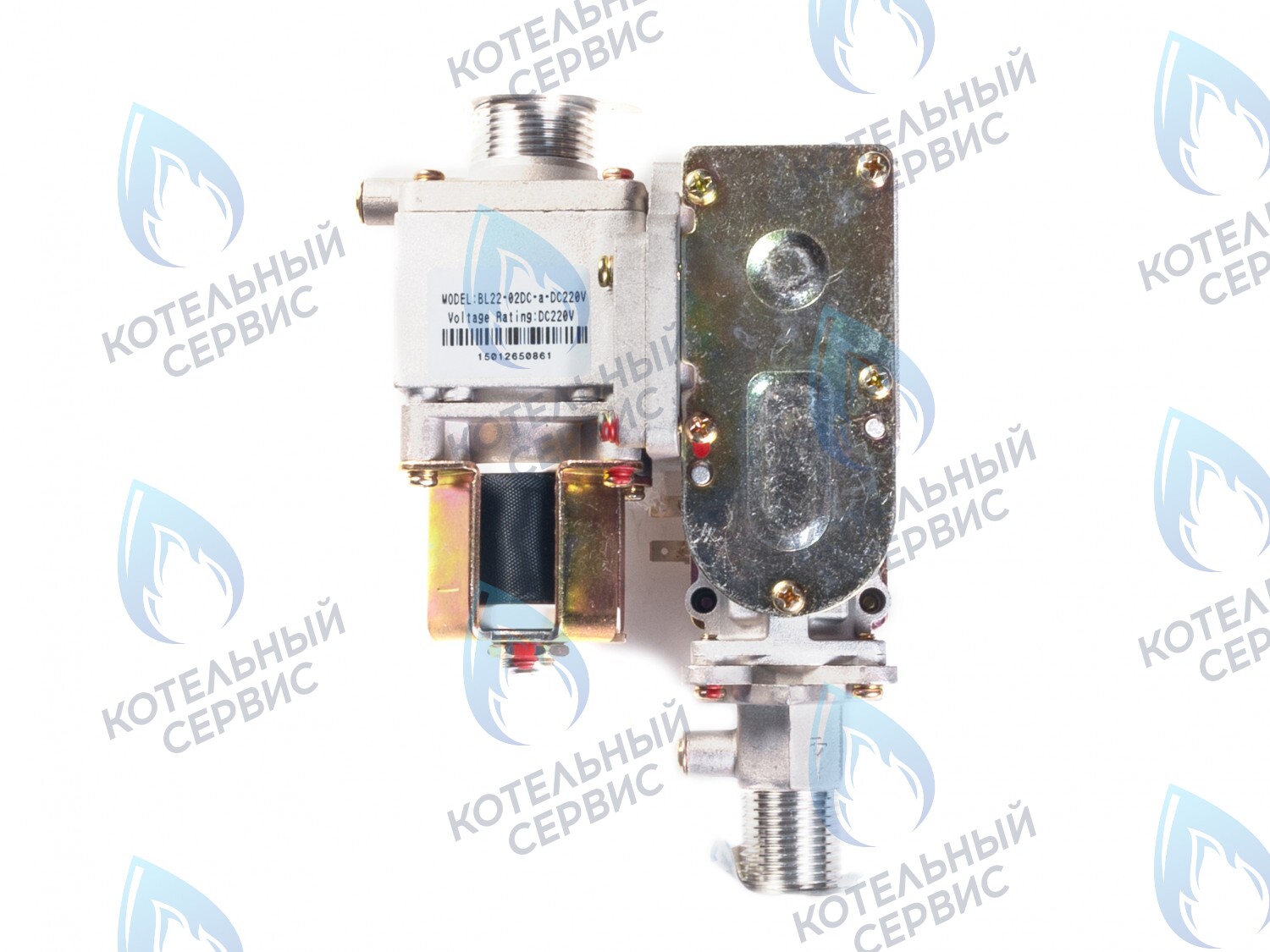 GV007 Газовый клапан (электронная регулировка) BL22-02DC-DC220V Подключение 1/2 FERROLI (398000090,46560120), KoreaStar (KS90264100),Thermex 