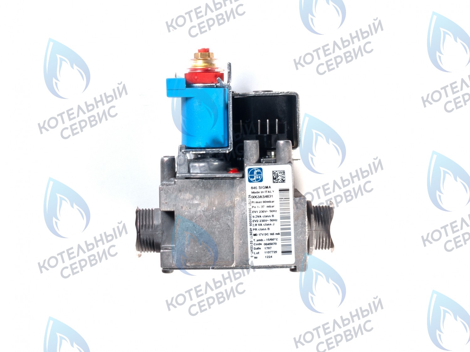 GV001 Газовый клапан SIT SIGMA 845 220VAC (переменный ток) PROTHERM (0020023213, 0020118636), ARISTION (65100516), FONDITAL, NOVA FLORIDA, ALPHATHERM (6VALVGAS04), ELECTROLUX (AA10021021, BI1093 104) и др. 