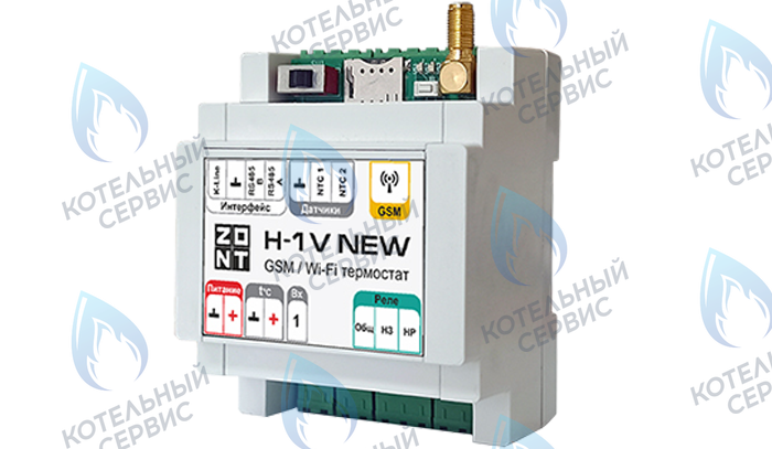 ML00005890 Термостат (контроллер) ZONT H-1V NEW (GSM/Wi-Fi, DIN) 