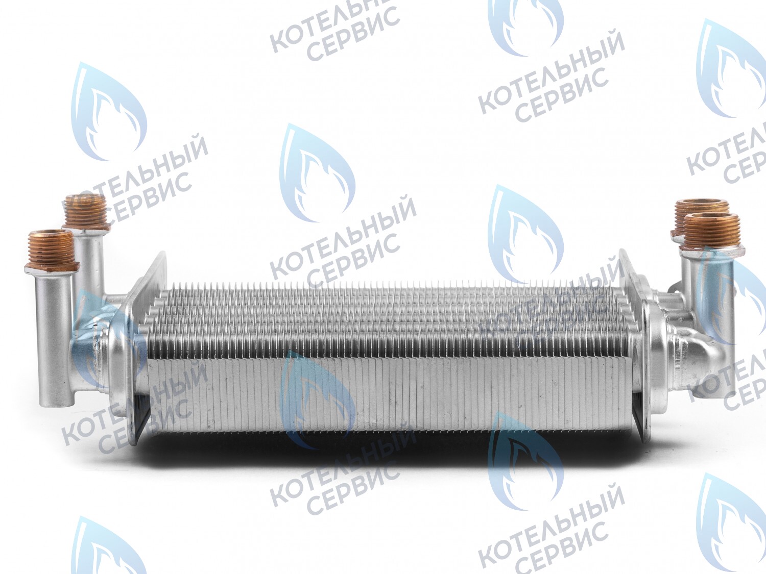 EB044-230 Теплообменник битермический 230мм 223мм (наружный-внутренний) KoreaStar Ace 24 (KS90263870), Ferroli Domina PRO 24 (398063870) 