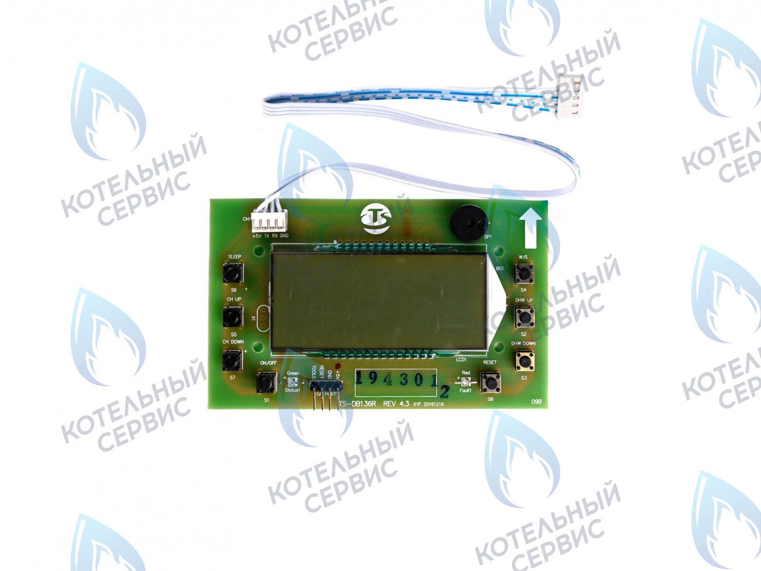 CB031-DP Дисплей платы CB031 (05-4004-02) Gazlux, Gazeco 24 C1/C2/T1/T2 (с 05.2016 г.) 