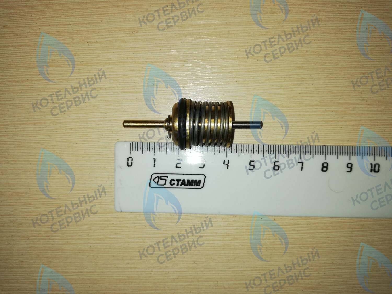 TVN005 Шток трехходового клапана с пружиной  (Китай) 53мм 