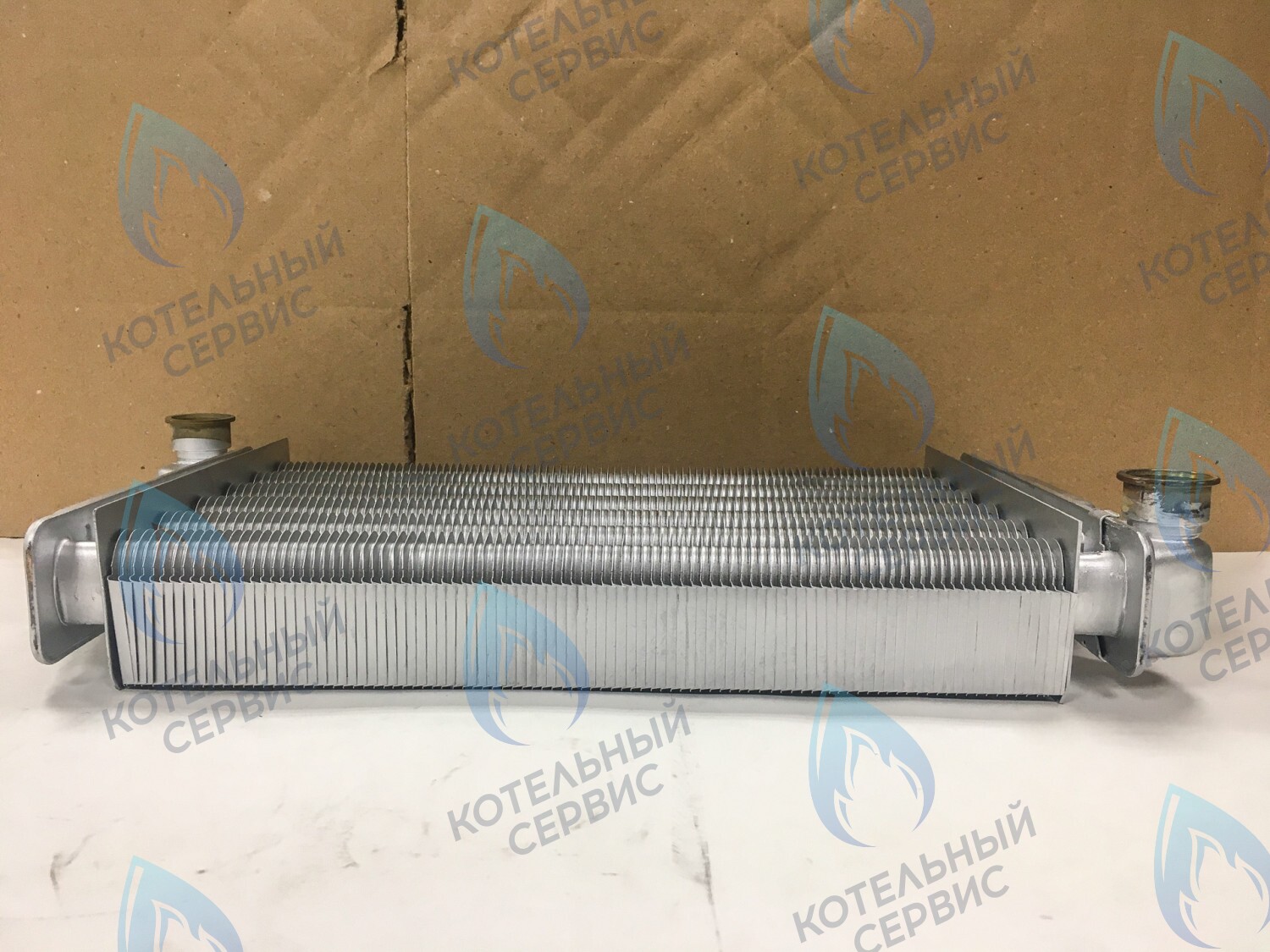 EM001-295-02 Теплообменник первичный основной 295мм (с клипсой датчика перегрева) подходит для  Baxi Eco 3, Luna 3, Luna Comfort 240 i-Fi, Westen Star Digit 240 i-Fi  620860 / 5681190 (ССП) 