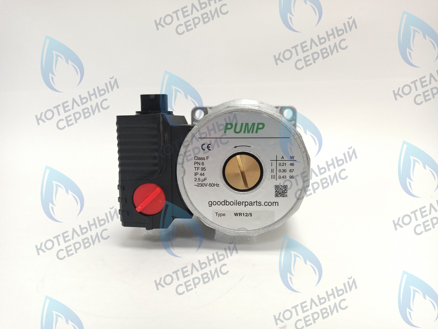 PH-W21CCW50-GW95BB Двигатель насоса PUMP WR12/5 (против часовой стрелки) 12/5, 15/5 BOSCH WBN2000/WBN6000, BUDERUS U072  (87186481810) (аналог WILO TSL 12/5-3c) 