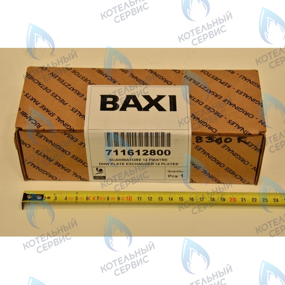 711612800 Теплообменник ГВС пластинчатый вторичный на 12 пластин BAXI 