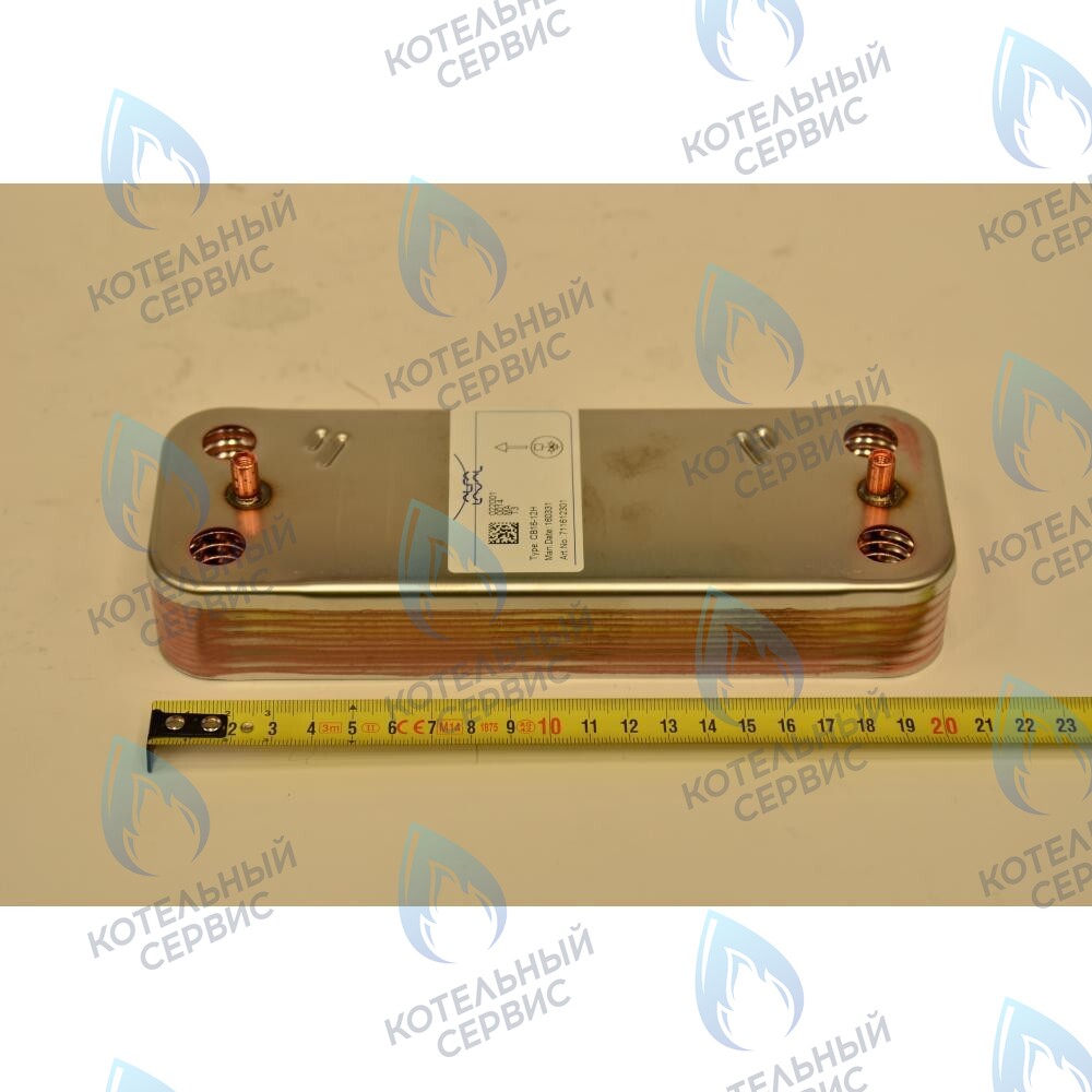 711612800 Теплообменник ГВС пластинчатый вторичный на 12 пластин BAXI 