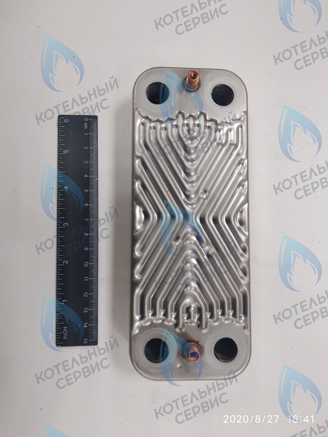 63041310441P Теплообменник ГВС пластинчатый вторичный 14 пластин (PLATE HEAT EXCHANGER) BAXI 