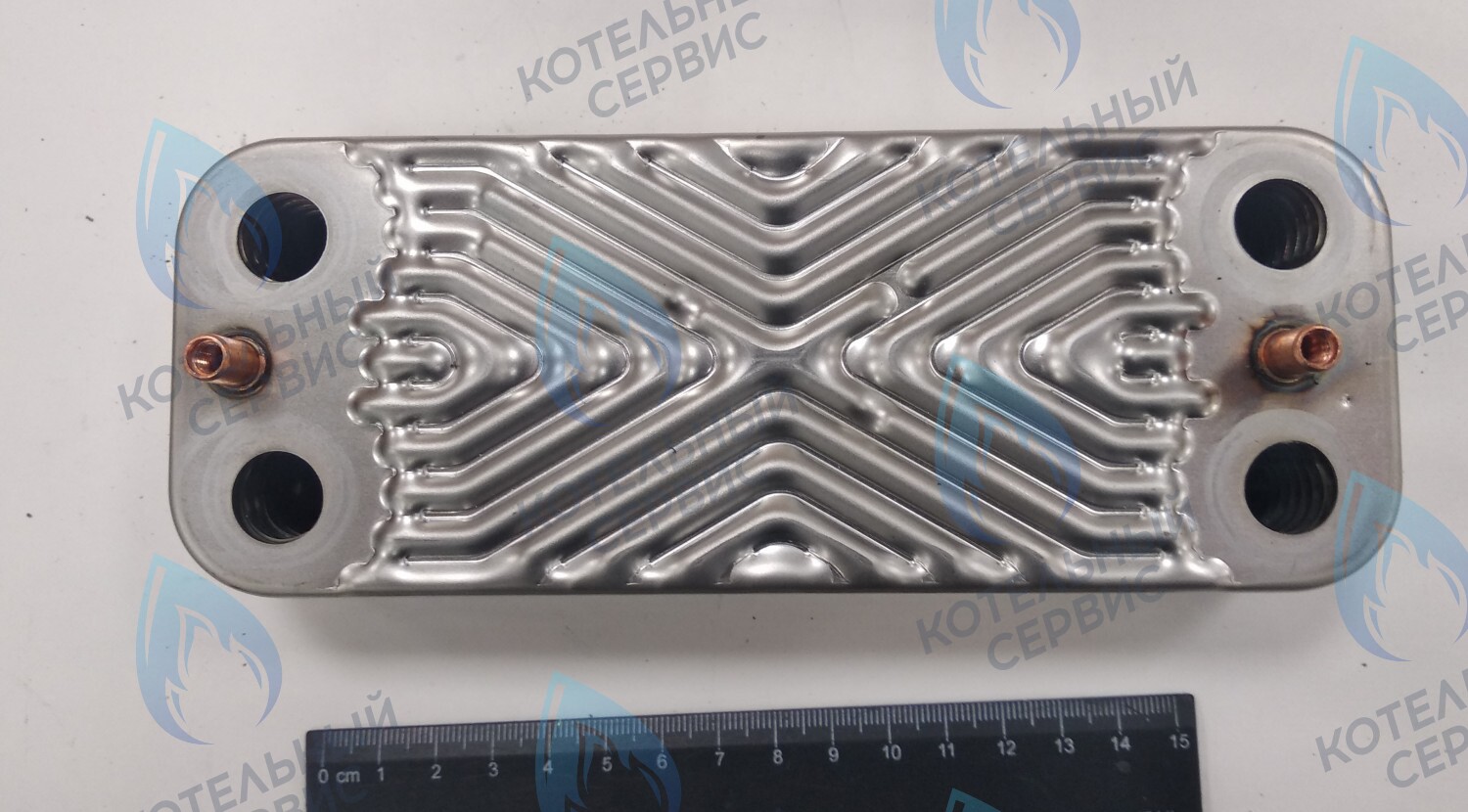 63041310441P Теплообменник ГВС пластинчатый вторичный 14 пластин (PLATE HEAT EXCHANGER) BAXI 